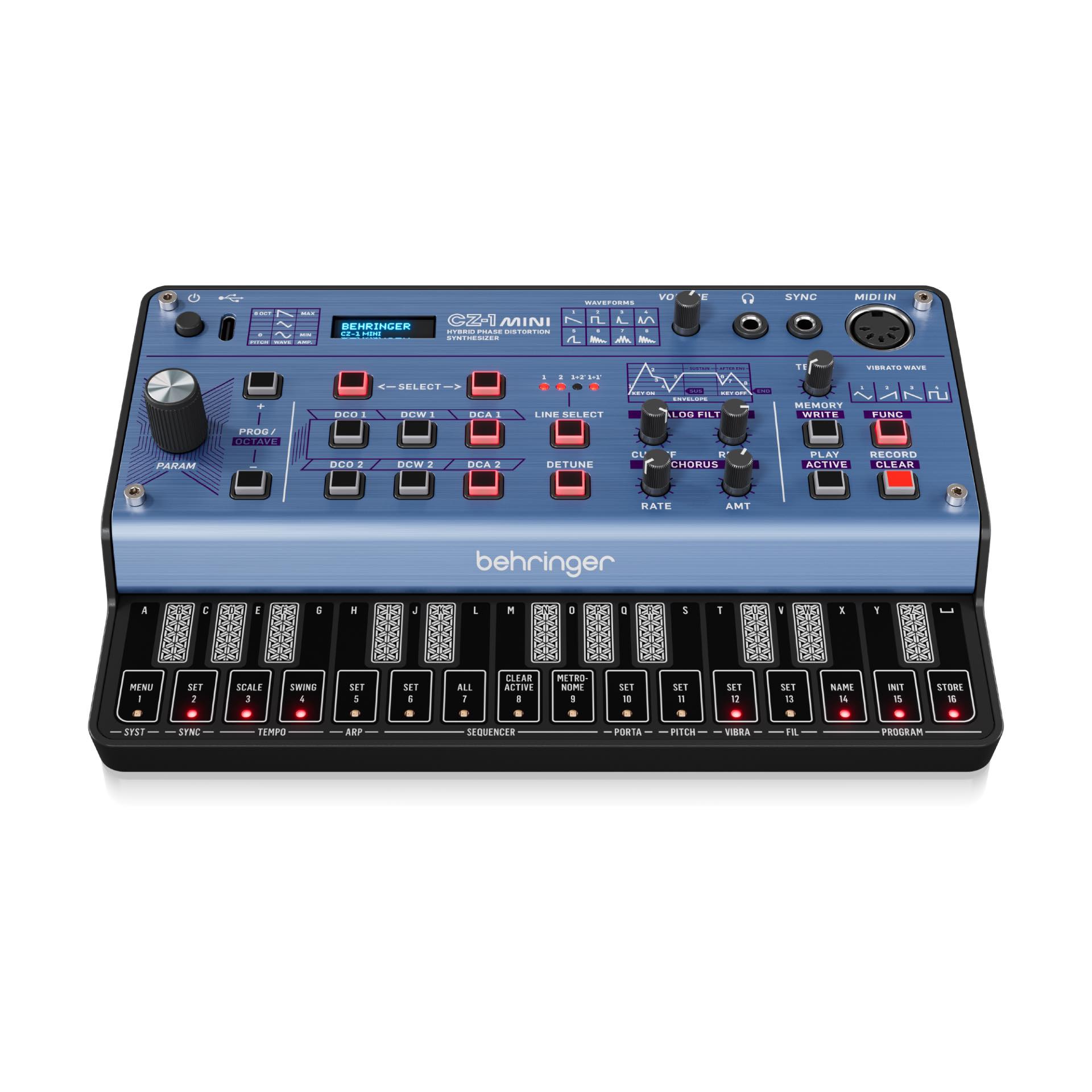 Behringer CZ-1 Mini | PD音源を採用したカシオの CZ-1 クローンモデル