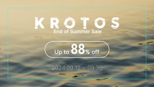 「KROTOS End of Summer Sale」開催！