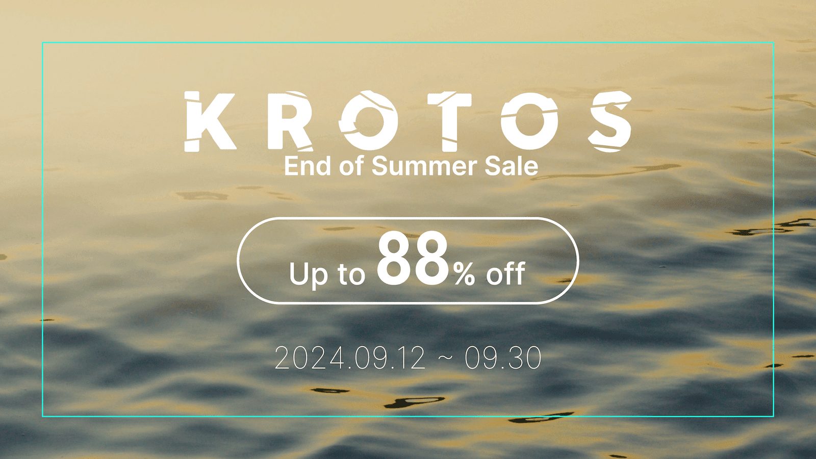 「KROTOS End of Summer Sale」開催！