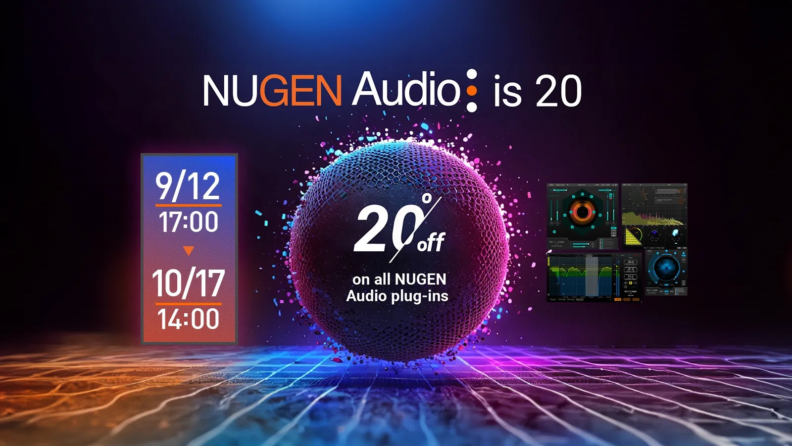 Nugen Audio 創立20周年記念 All 20%OFFプロモーション