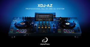 AlphaTheta XDJ-AZ | Wi-Fi搭載でクラウドの音源再生や超低遅延ワイヤレスヘッドホン接続も可能なDJシステム