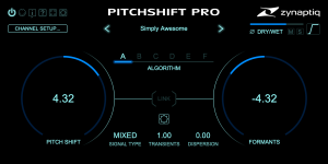 Zynaptiq PITCHSHIFT | 複数のアルゴリズムを備えたピッチシフタープラグイン