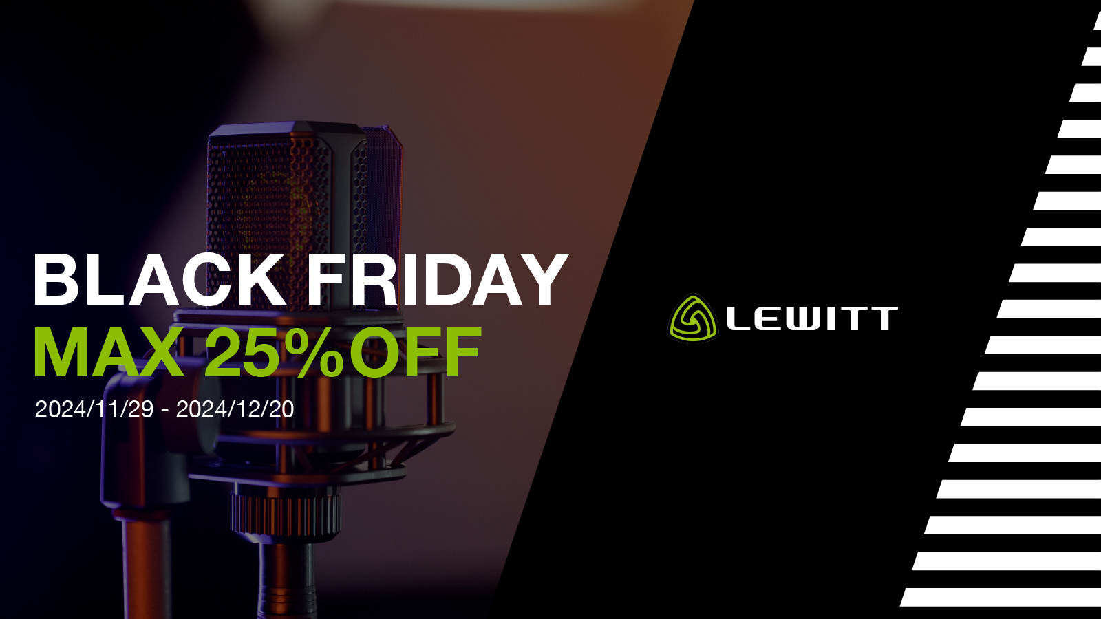 【最大25%OFF】Lewitt BLACK FRIDAY