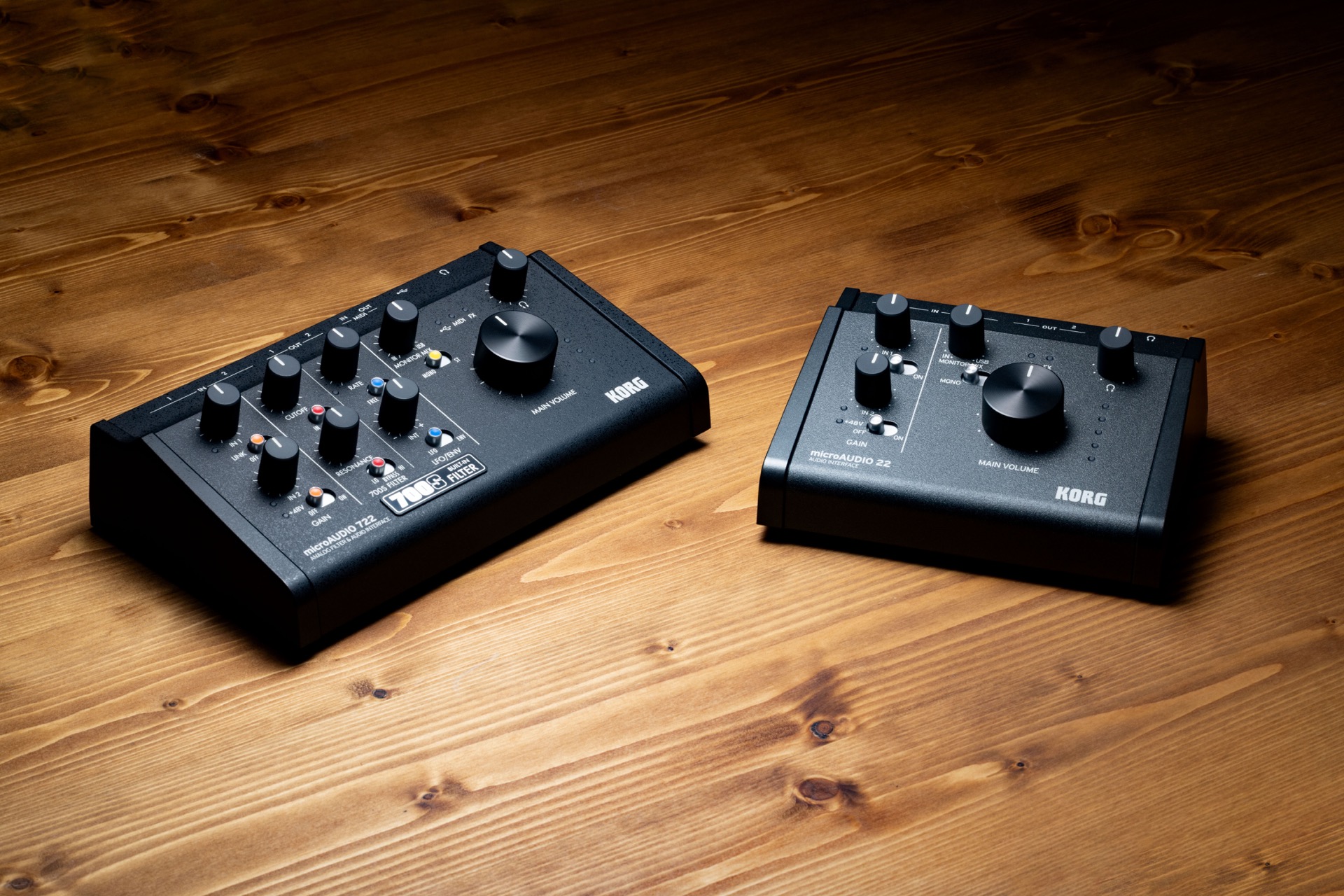 KORG microAUDIO 22 / 722 | コンパクトな USB-C デスクトップオーディオ・インターフェース