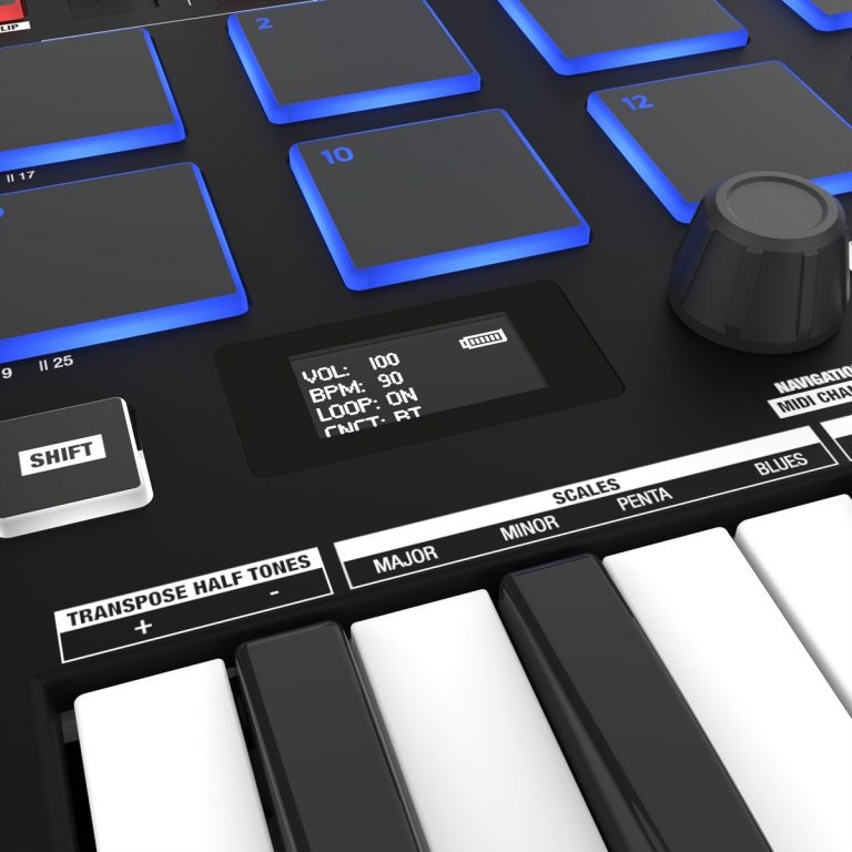 Reloop Keypad Pro | ワイヤレスMIDI対応、バッテリー駆動も可能