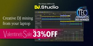 DJとDJミックスのためのDAW – 「DJ.Studio」バレンタインセール 2025