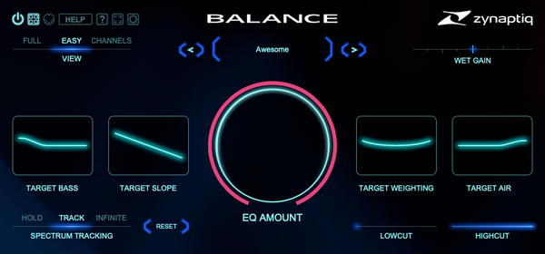 Zynaptiq BALANCE | 簡単に理想的なサウンドへ導くスマートEQプラグイン