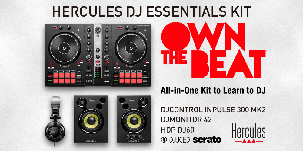 Hercules DJ Essentials Kit | DJを始める方に最適なオールインワン・キット