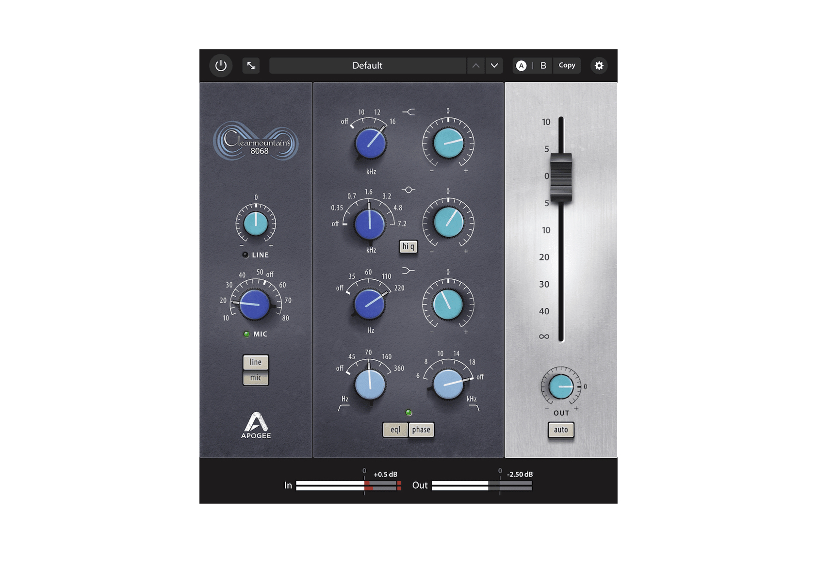 Apogee Clearmountain’s 8068 | 伝説のNeve 8068コンソールを細部まで再現するボブ・クリアマウンテン氏のプラグイン