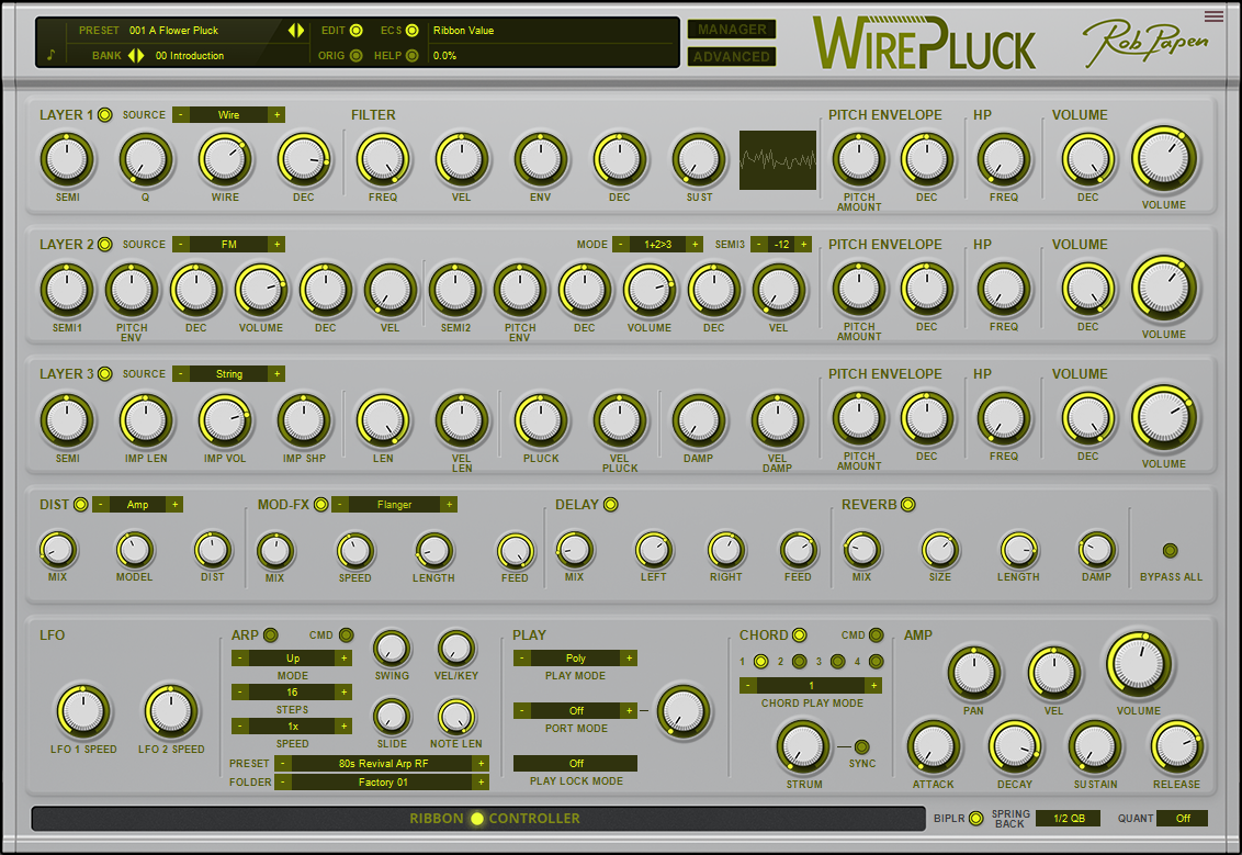 Rob Papen WirePluck | 新モデリングエンジンによる16ボイス・バーチャル・シンセサイザー / 発売記念セールも実施！全製品がmax50%オフ