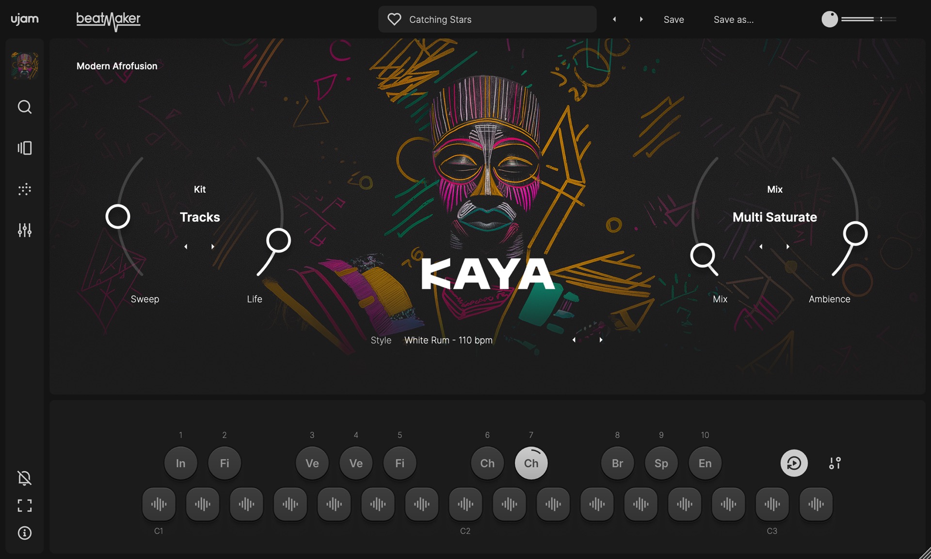 UJAM Beatmaker KAYA | 躍動感あふれるアフロフュージョン・ドラムキットのビートメーカー・プラグイン
