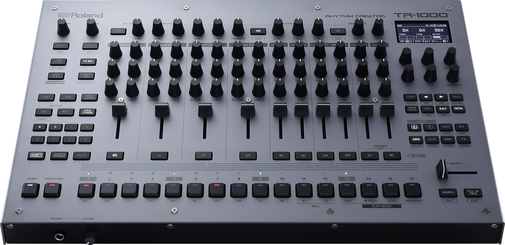 Roland TR-1000 | 40年ぶりのアナログ音源も搭載した最新のモンスターリズムマシン