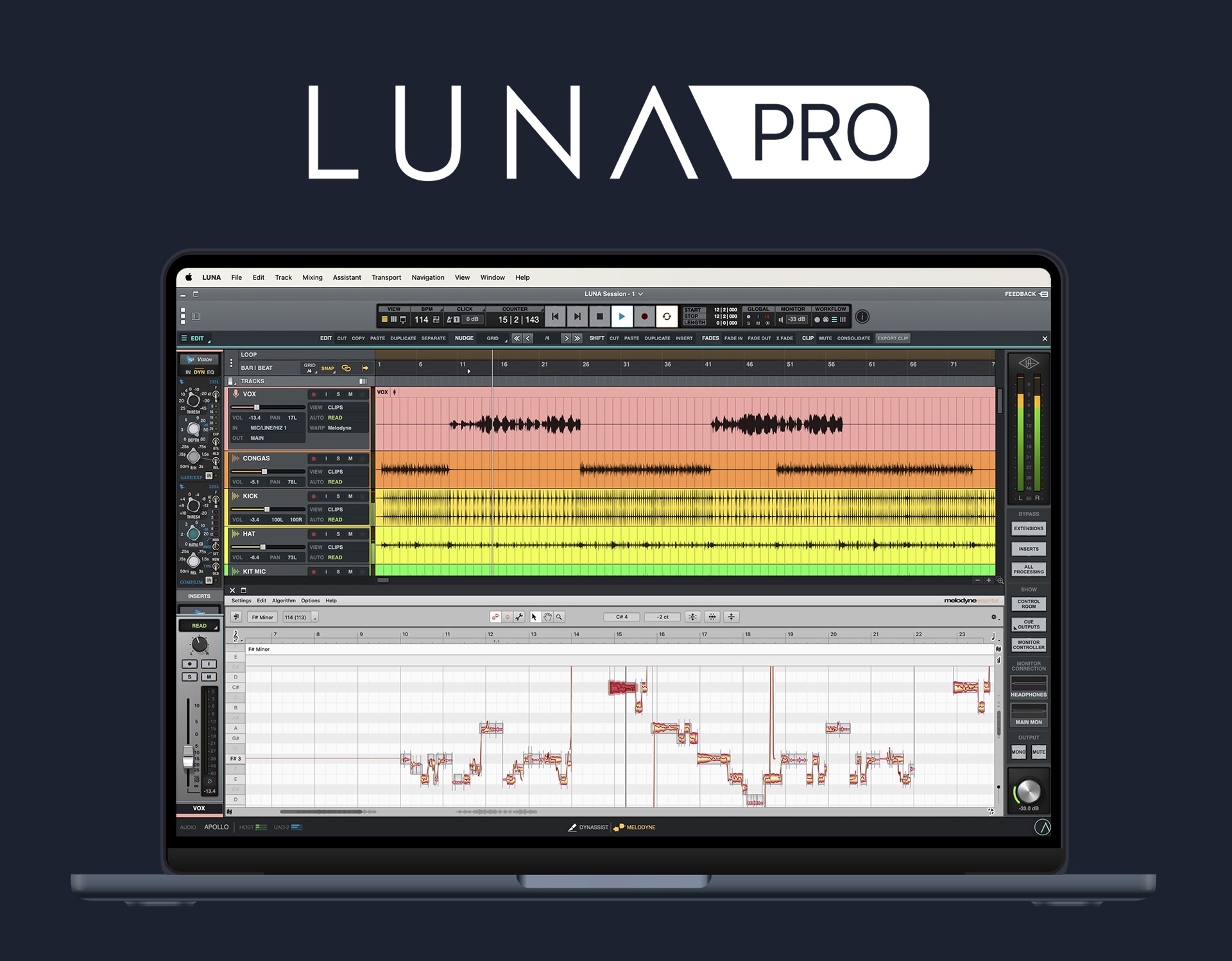 Universal Audio LUNA PRO 2.0 | AIとアナログで進化するMac/Win両対応のDAWソフト