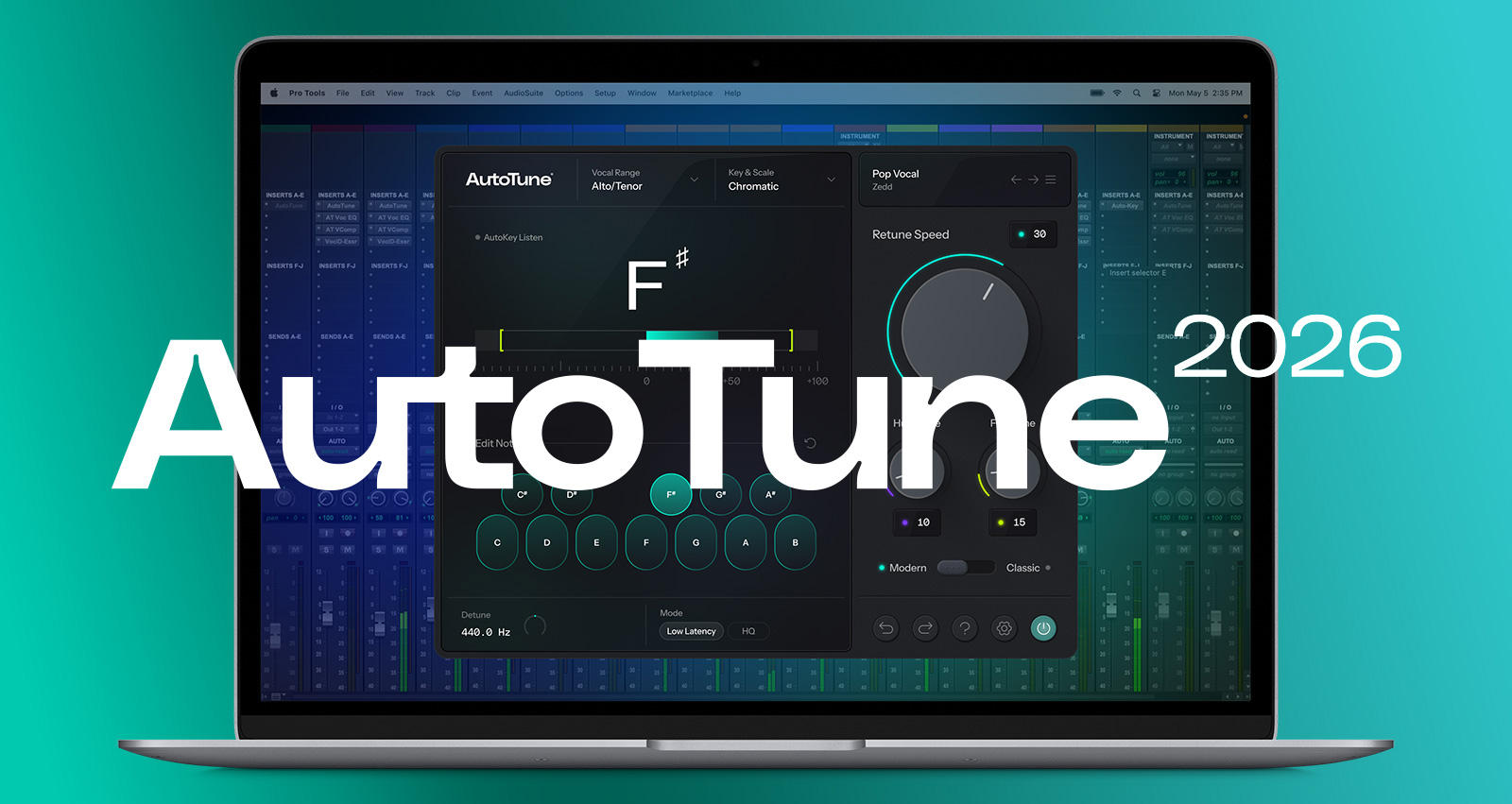 Antares AutoTune 2026 | CPU負荷を最小化した軽快かつ直感的なピッチ補正ツール