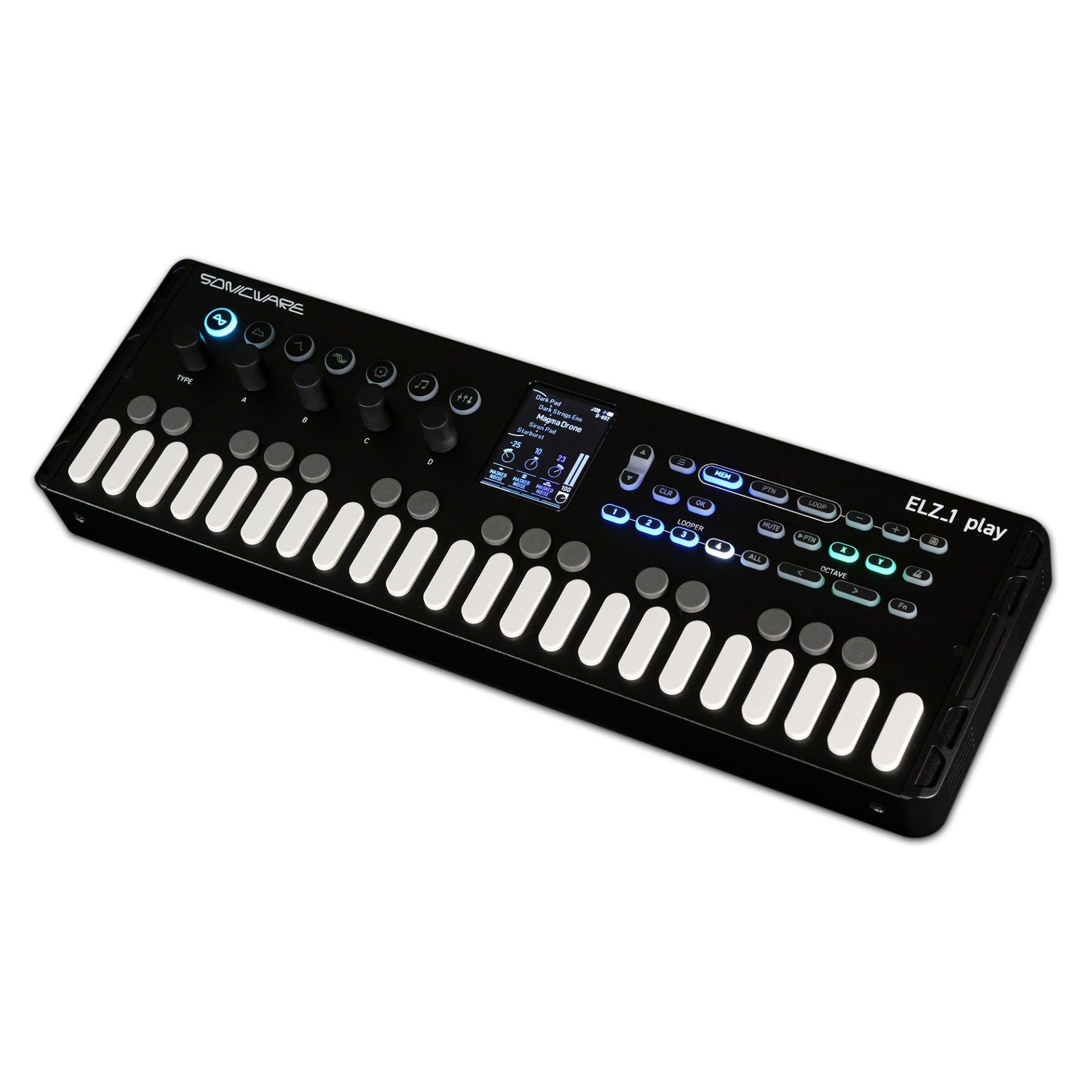 Sonicware ELZ_1 play V2 | Waldorf社とのコラボによるルーパー搭載のポータブル・シンセサイザー