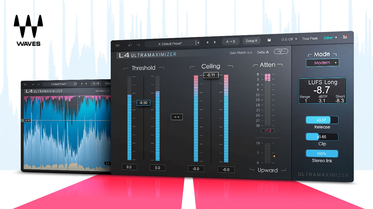 Waves L4 Ultramaximizer | 音圧&ダイナミクス補正プラグインの代名詞最新版！