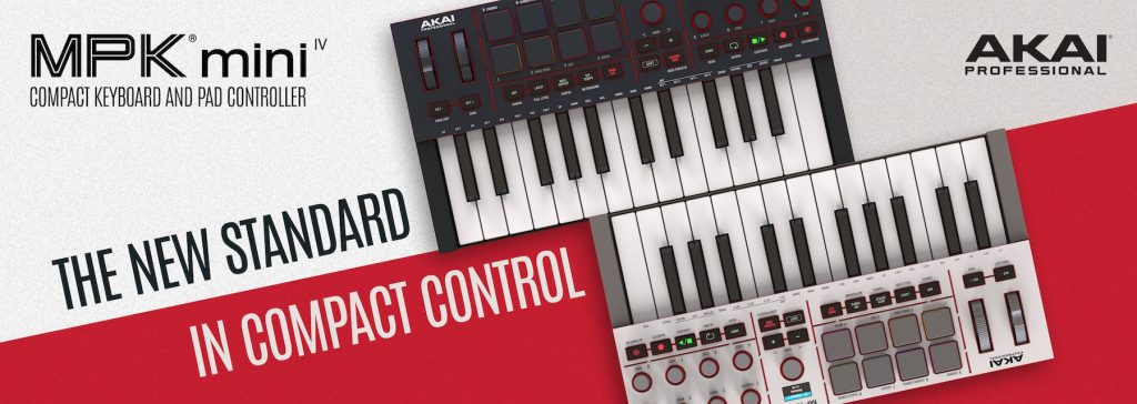 AKAI MPK mini 25鍵 MIDIキーボード 美品 AKAI MPK mini Ⅳ(MK4) リーズナブル・多機能なミニサイズ25鍵盤