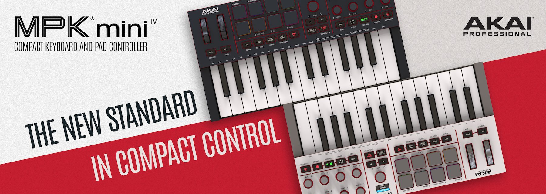 AKAI MPK mini Ⅳ(MK4) リーズナブル・多機能なミニサイズ25鍵盤仕様のMIDIキーボード