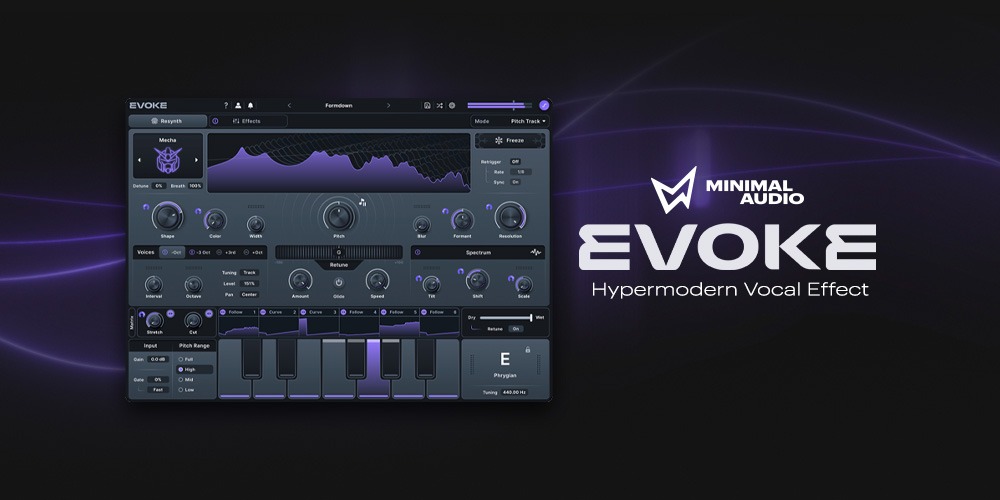 Minimal Audio Evoke | 独創的なリードラインから重厚なハーモニーを生み出すボーカルプラグイン・ソフト