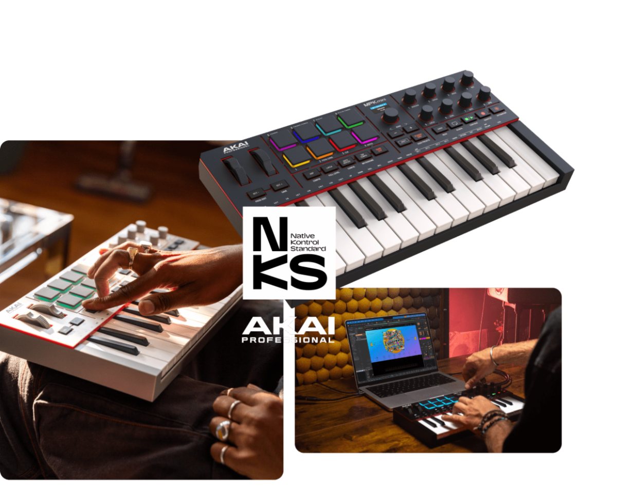 AKAI MPK Mini MIDIキーボード　25鍵 AKAI MPK mini MK3 25鍵 USB MIDIキーボードコントローラー ベロシティ