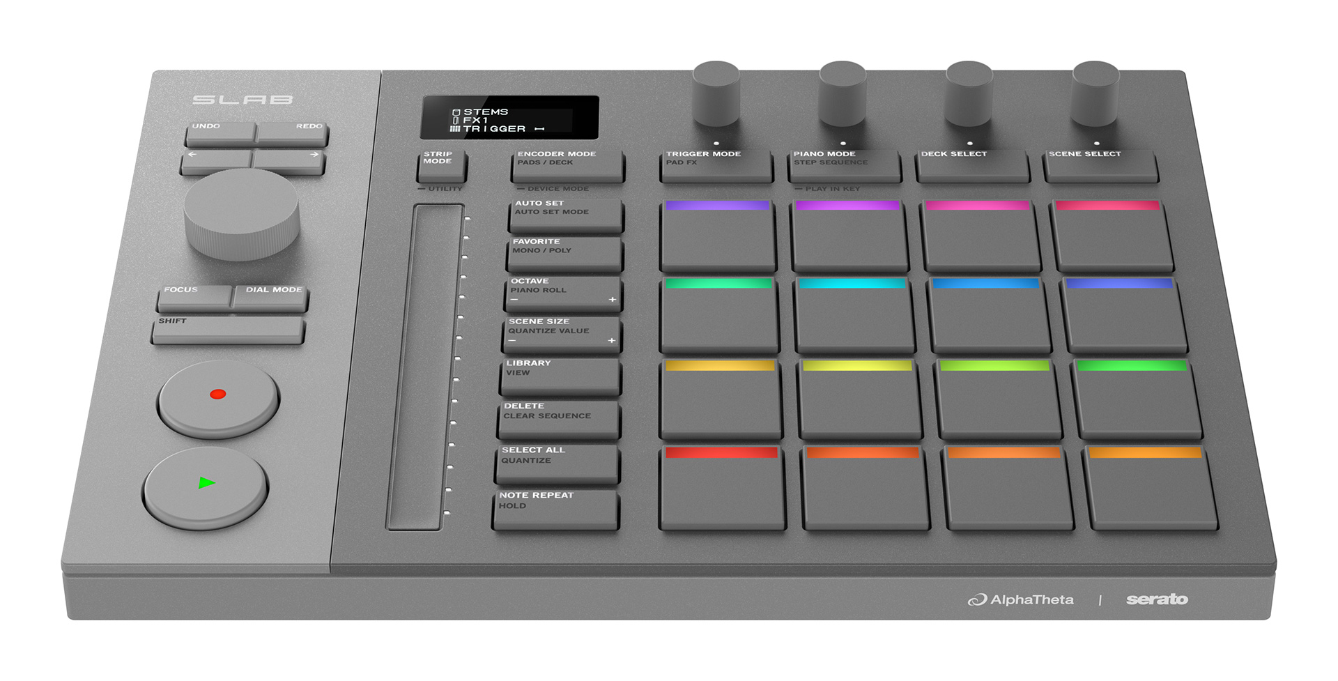 AlphaTheta SLAB | 直感操作でビートメイクとDJを一台完結する専用MIDI
