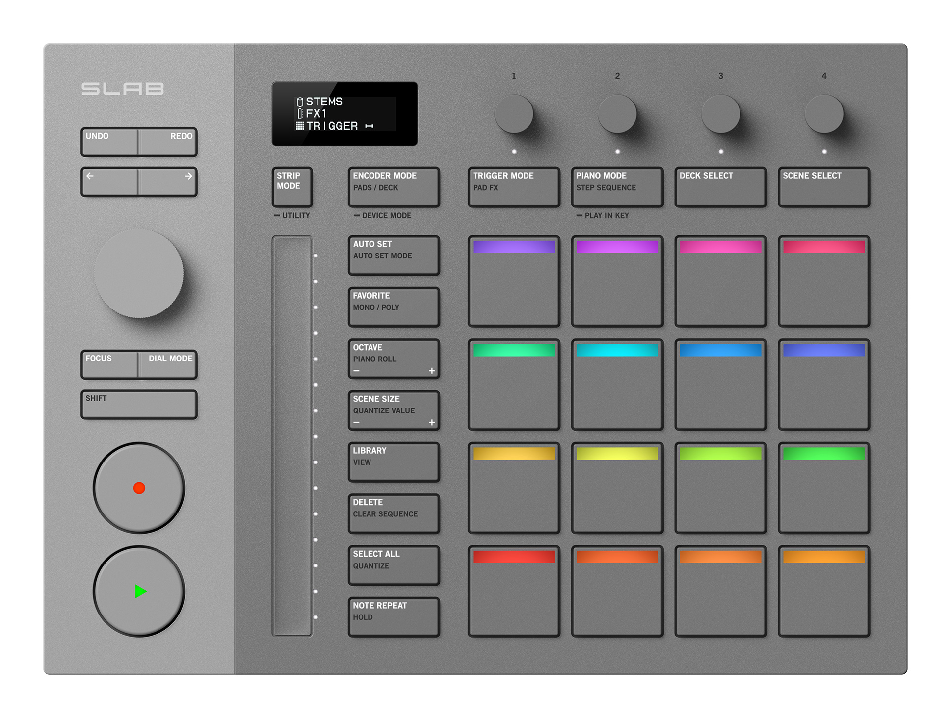 AlphaTheta SLAB | 直感操作でビートメイクとDJを一台完結する専用MIDI