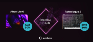 Steinberg「Holiday Deals 2025」開催！Absolute 6 と Retrologue 2 が特別価格に