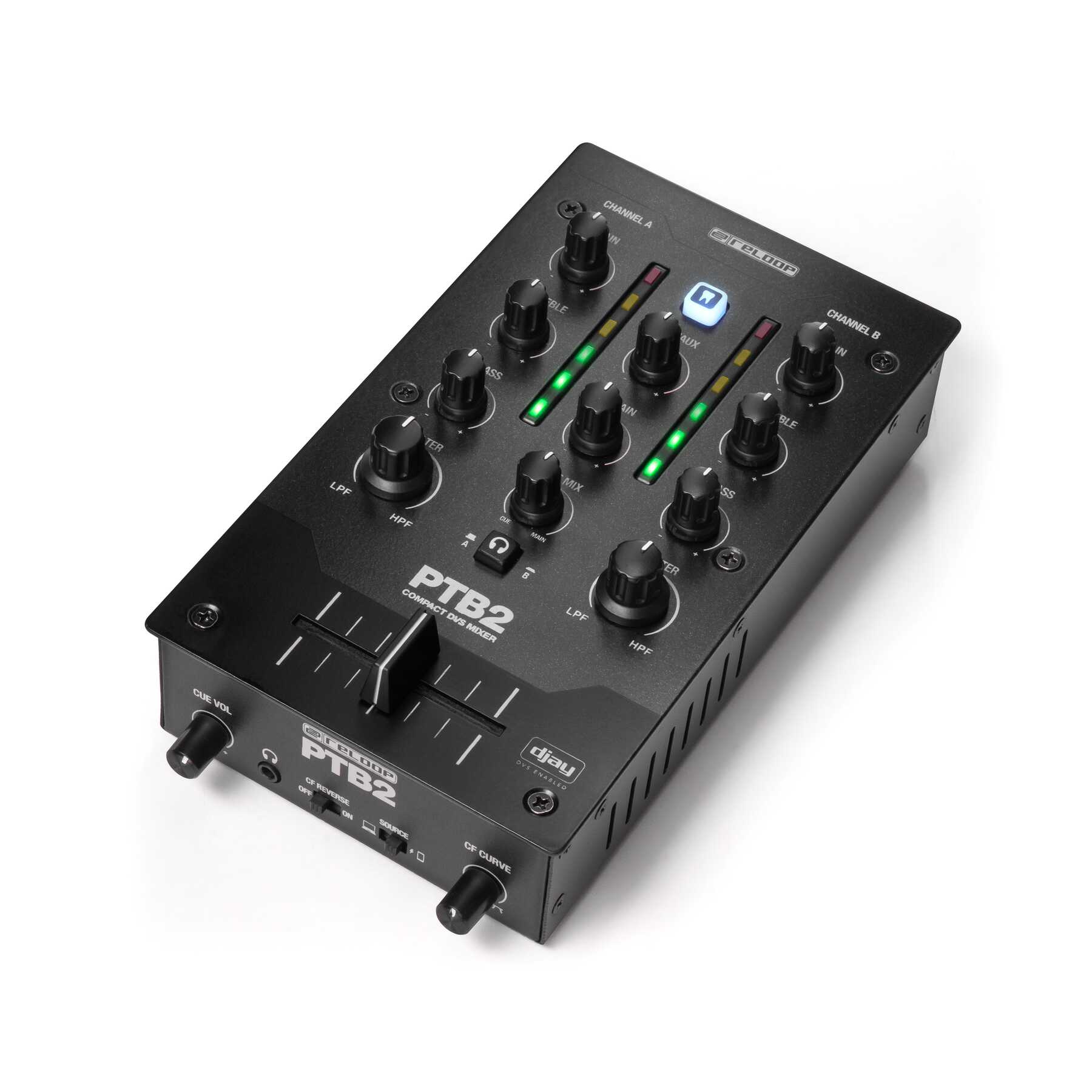 Reloop PTB2 | プロフェッショナルなDJプレイに必要な機能を凝縮した2+1チャンネルのモバイルDJミキサー Reloop PTB2 | プロフェッショナルなDJプレイに必要な機能を凝縮した2+1チャンネルのモバイルDJミキサー