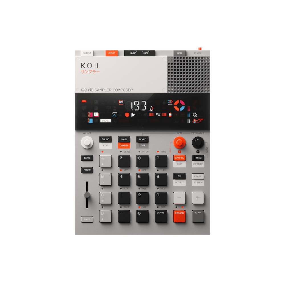 teenage engineering EP-133 K.O.II 128MB | 大人気EP-133 K.O.IIのサンプリングメモリが2倍に！発音数も増強した新モデル
