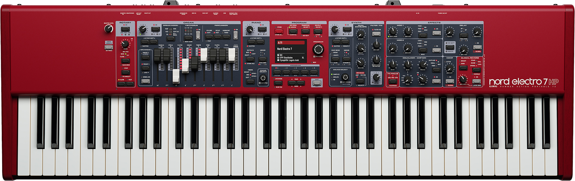 Nord Electro 7｜上位機のエッセンスを継承。軽さと即戦力を磨いた