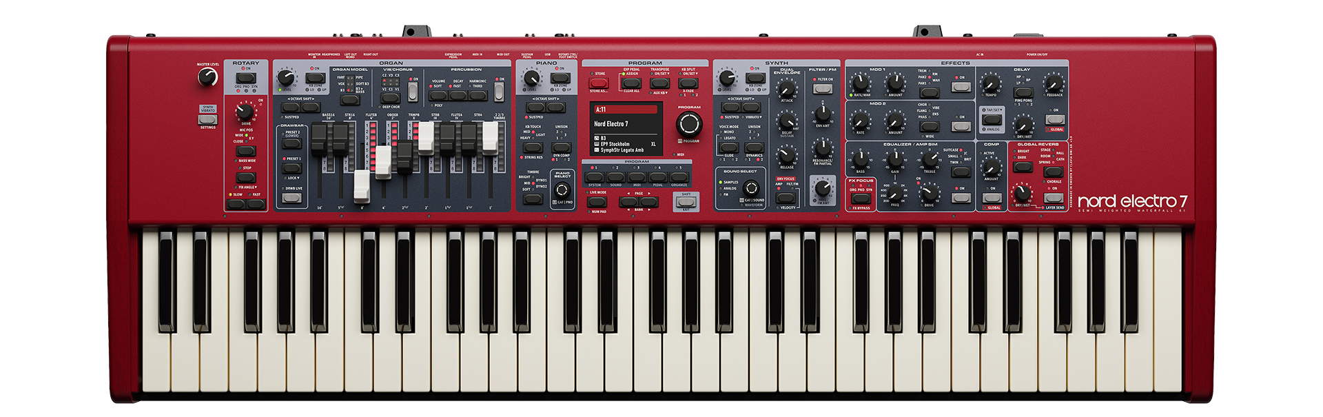 Nord Electro 7｜上位機のエッセンスを継承。軽さと即戦力を磨いた