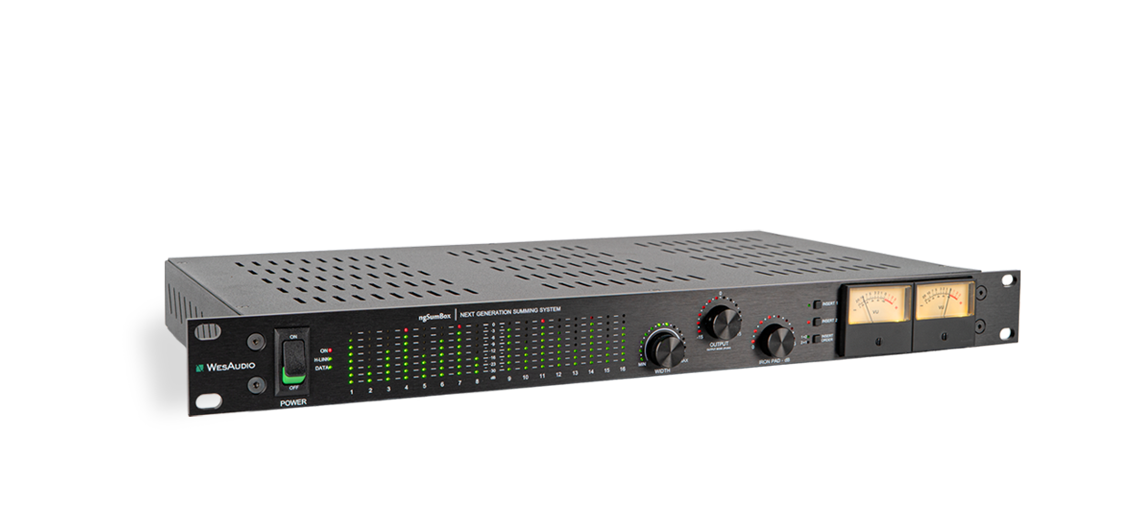 WesAudio ngSumBox | デジタルリコールとオートメーション機能を搭載した次世代アナログサミングシステム