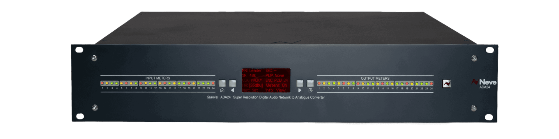 NEVE StarNet ADA24 | マスタリンググレードの 24×24 Dante アナログ AD/DA コンバーター