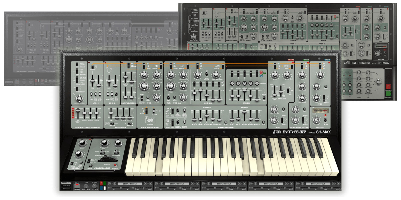 Cherry Audio SH-MAX | SH-5/SH-7/SH-3Aを融合、並列フィルターとモジュラー級ルーティングを搭載