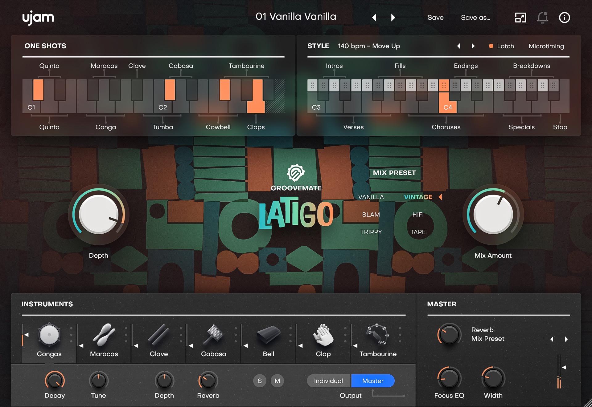 UJAM Groovemate LATIGO | Nate Williams（ex-Jamiroquai）の演奏を凝縮した本格ラテン音源