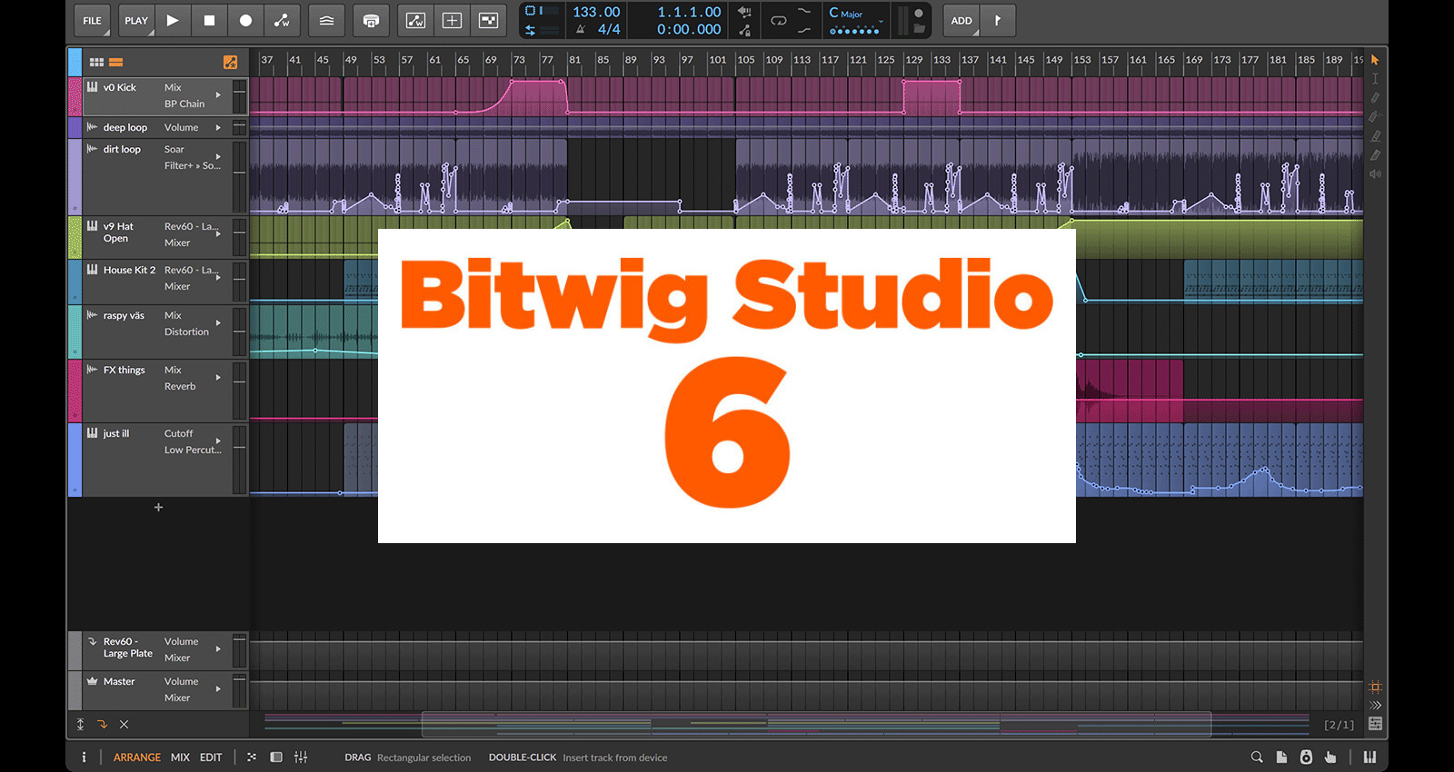 Bitwig Studio 6 | オートメーション編集やクリップエイリアスなど編集機能が大幅に強化