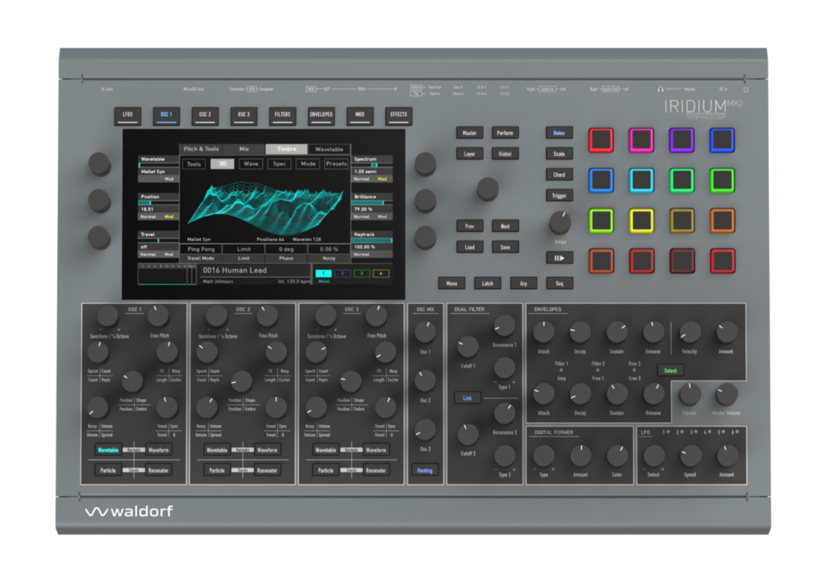 WALDORF Iridium MK2 | CPUボード刷新と新シンセシス『Seeds』、ノート