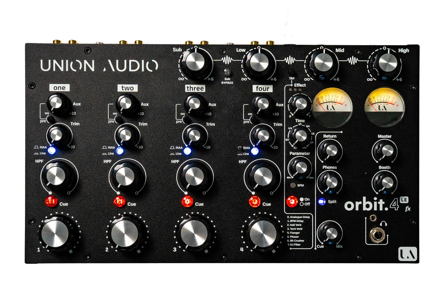 UNION AUDIOのロータリーミキサーが日本上陸！orbit.4 LE fx／four
