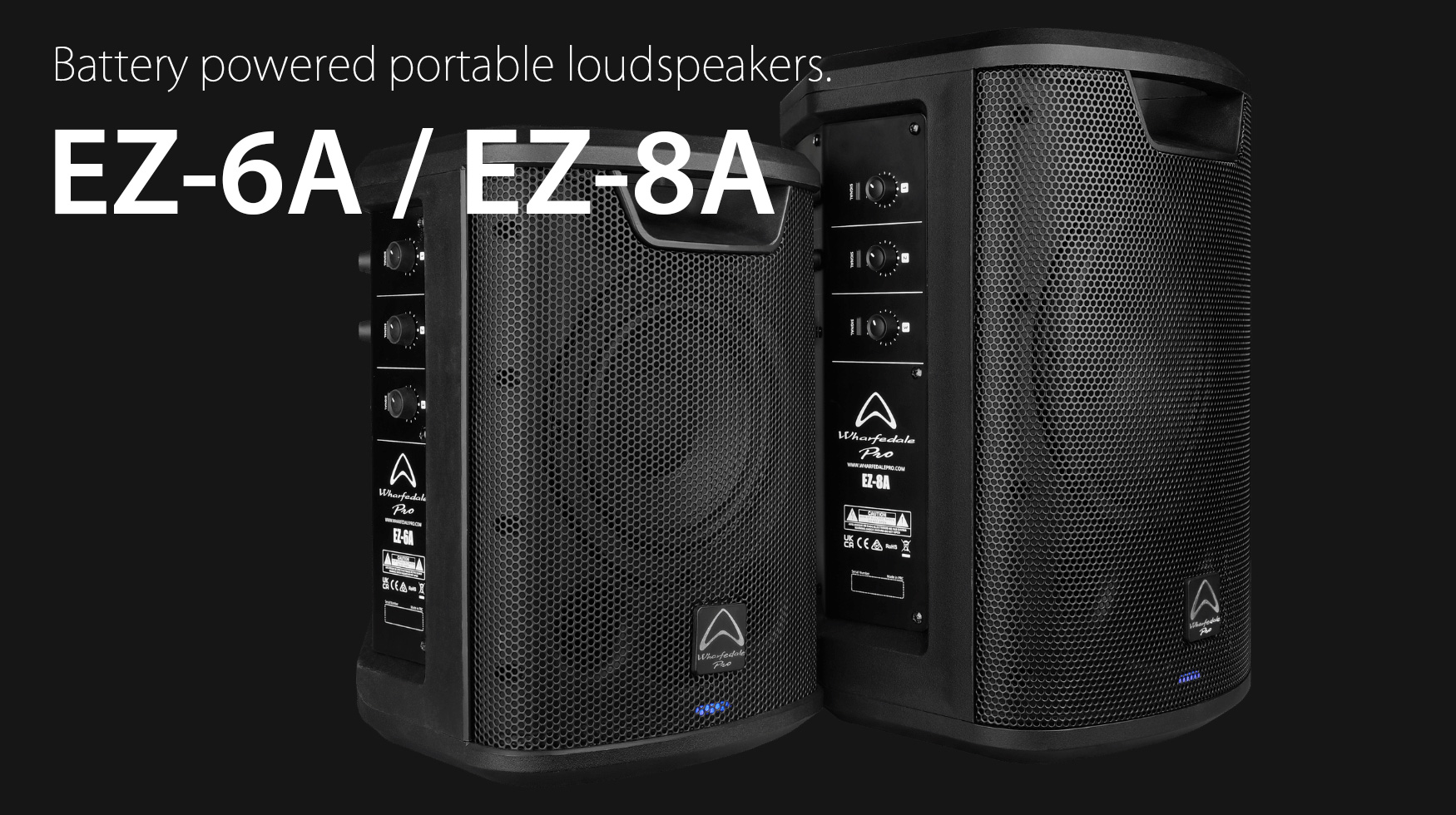 Wharfedale Pro「EZ-6A」「EZ-8A」| 最大約6時間バッテリー駆動のポータブルPAスピーカー