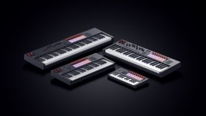 Novation FLkey 2 | ポリフォニック・アフタータッチ対応16パッド、OLED、8エンドレスエンコーダーを搭載したFL Studio専用設計MIDIコントローラー