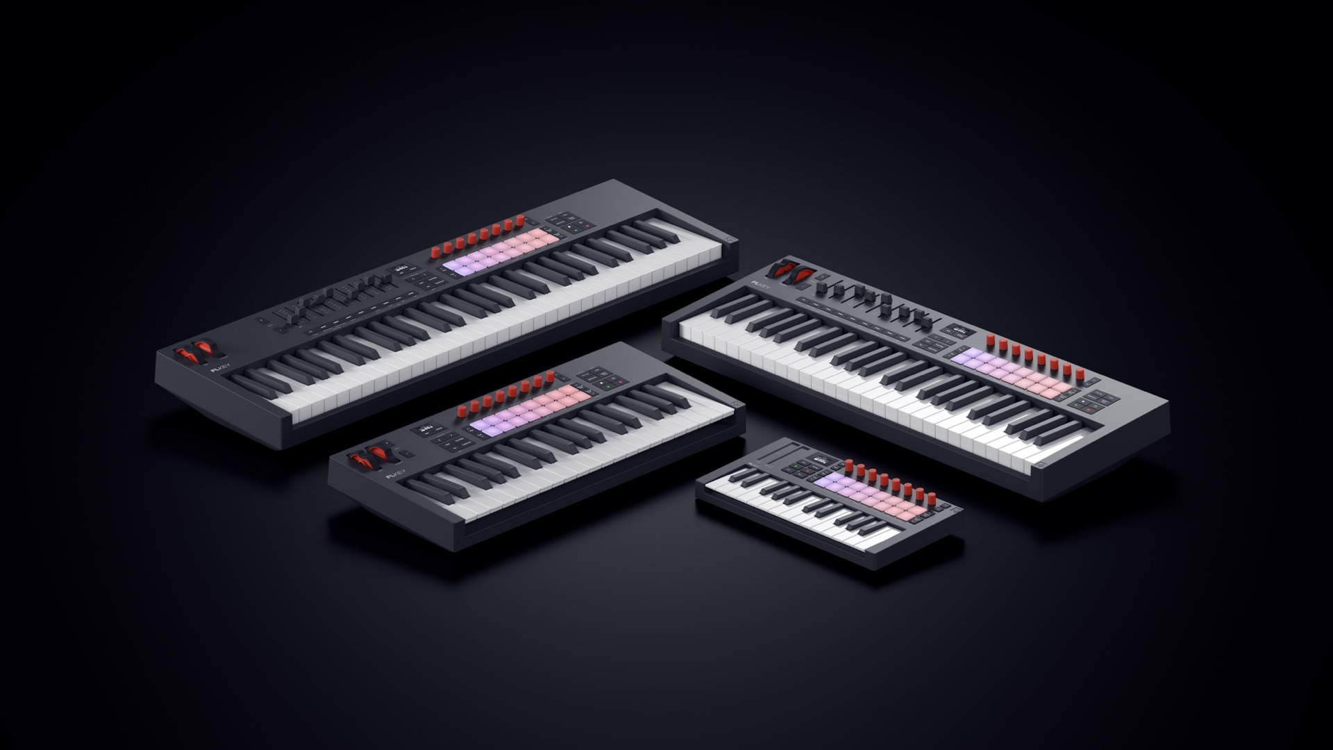 Novation FLkey 2 | ポリフォニック・アフタータッチ対応16パッド、OLED、8エンドレスエンコーダーを搭載したFL Studio専用設計MIDIコントローラー