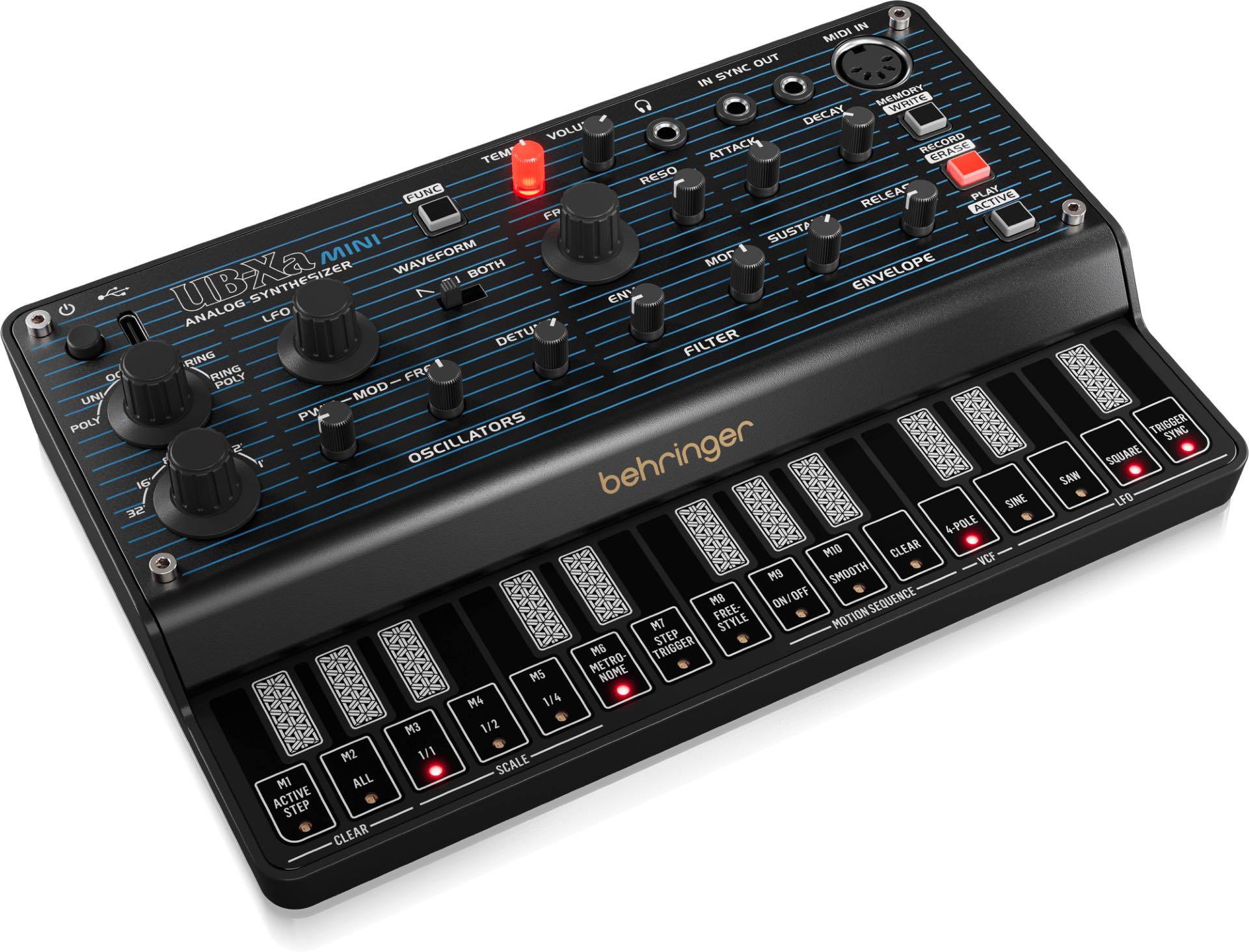 Behringer UB-Xa Mini | Oberheim「OB-Xa」を超コンパクトにしたアナログポリフォニックシンセサイザー