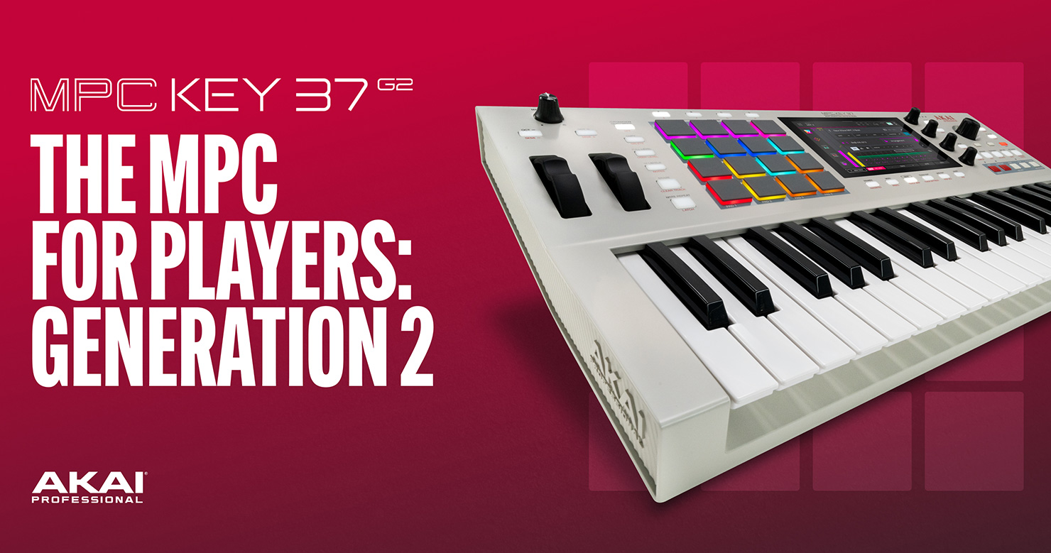 AKAI MPC Key 37 G2 | 37鍵とMPCパッドでフルソングまで単体で制作できるMPC
