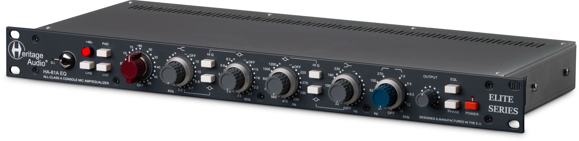Heritage Audio HA-81A EQ | Class Aディスクリート・マイクプリと4バンドEQを備えたチャンネルストリップ