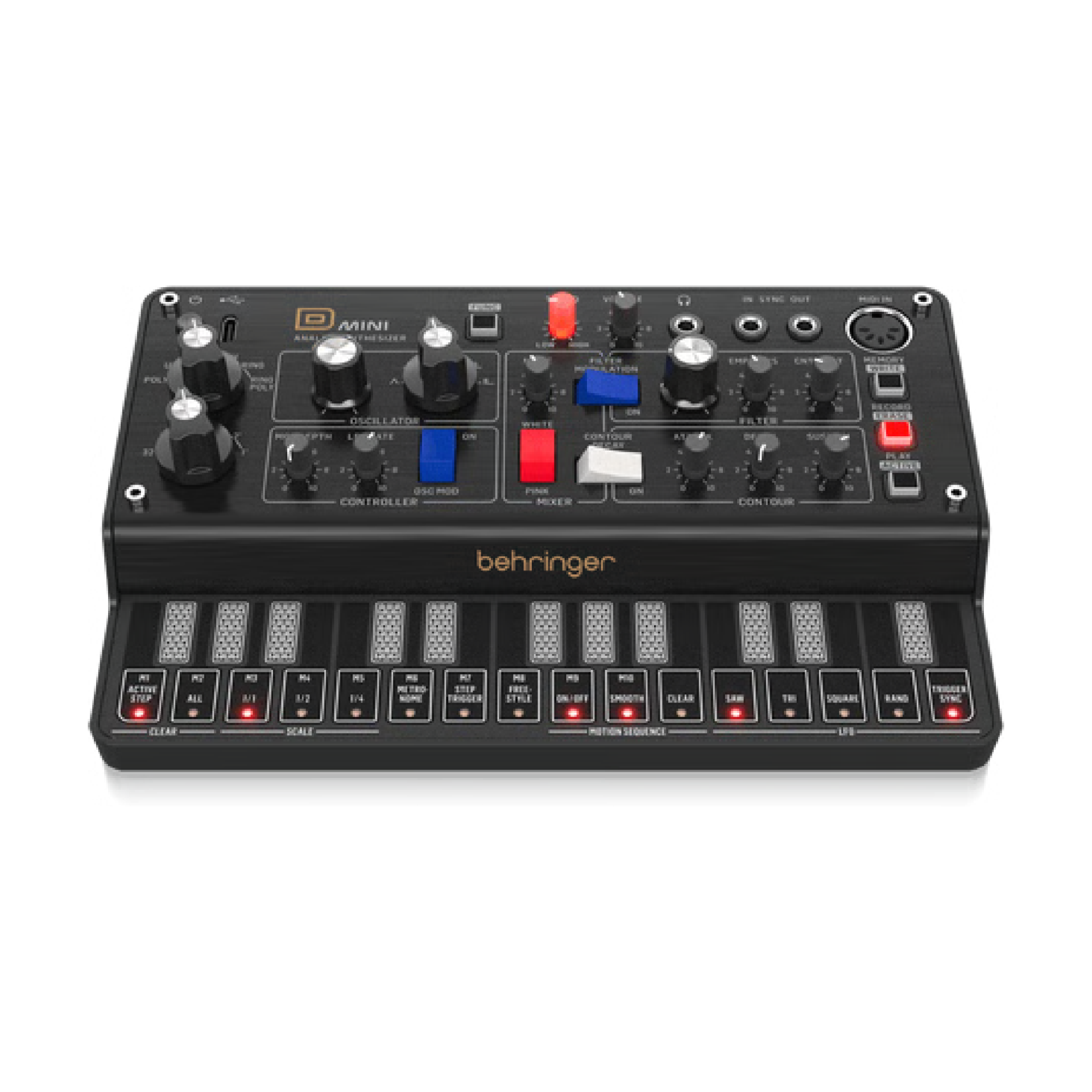 Behringer D-MINI | MINI MOOGをコンパクトサイズの1VCO仕様で復刻したアナログ・ポリフォニック・シンセサイザー Behringer D-MINI | MINI MOOGをコンパクトサイズの1VCO仕様で復刻したアナログ・ポリフォニック・シンセサイザー