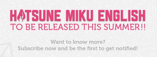 ボーカロイド 初音ミク 英語版「HATSUNE MIKU ENGLISH」が発表