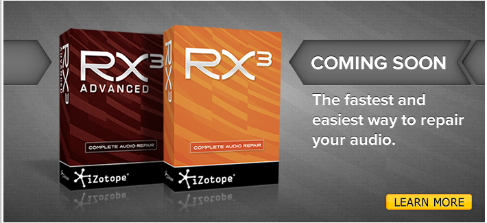 iZotope社が究極のオーディオ修復ツール「RX3」を発売！