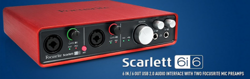 Focusriteのオーディオ・インターフェイス【Scarlett 6i6】【Scarlett 18i8】発売