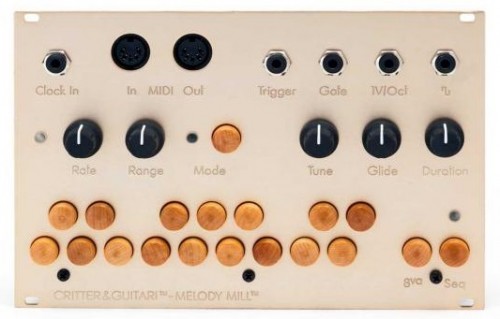 「Melody Mill」クリエイティブ楽器Critter & Guitari社のPocket Pianoがユーロラック規格のモジュールに進化！