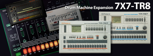 ローランドAIRAリズムパフォーマー「TR-8」用の音色拡張ソフトウェア「7X7-TR8-S」が発表